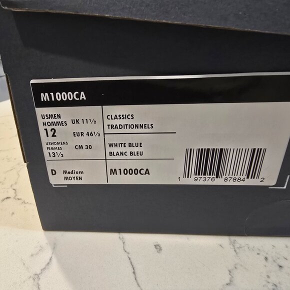 New Balance 1000 Sea Salt Heron Blue M1000CA Shoes Sneakers Mens Size 12 NEW - Picture 11 of 11